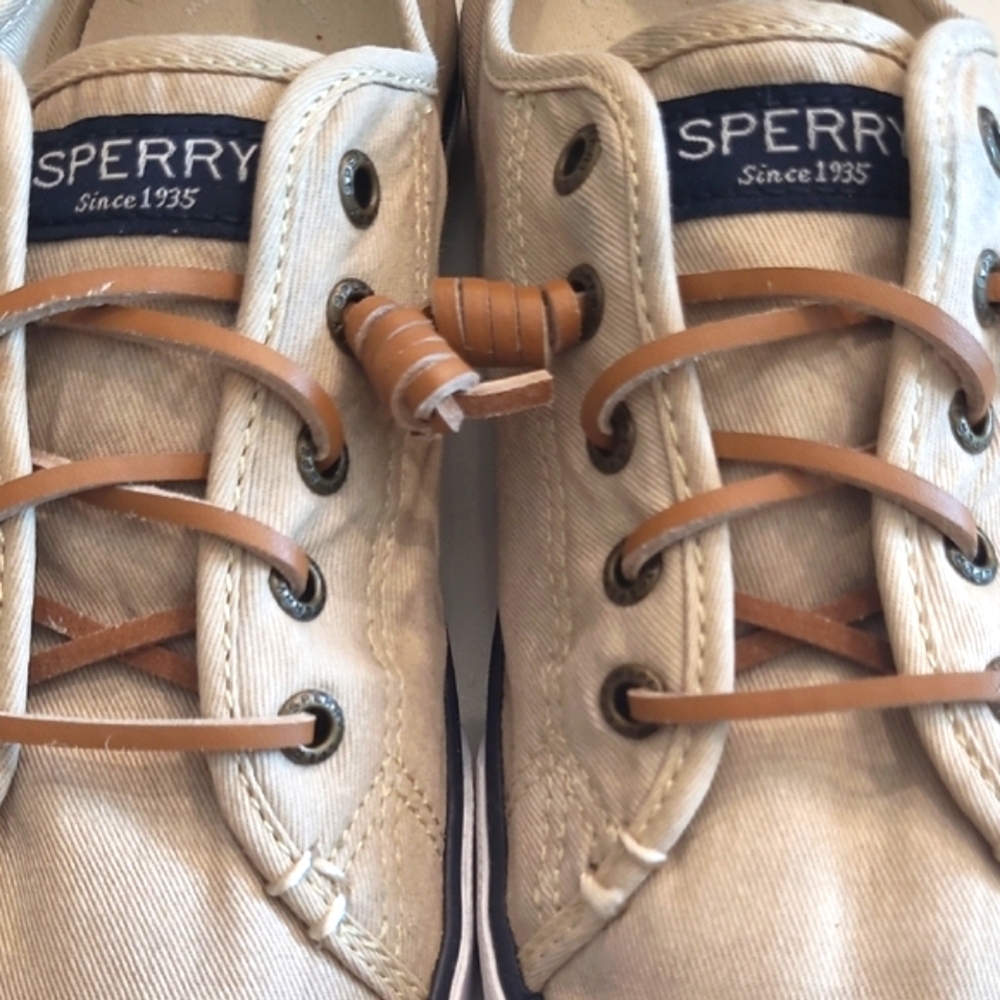Sperry Top-Sider Crest Vibe Canvas Sneaker Barrel Ties Memory Foam Boat Shoe - Picture 6 of 17
